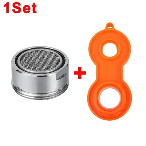 Brass Water Saving Faucet Tap Aerator with Replaceable Filter Mixed Nozzle 24mm Thread - Bathroom Faucet Bubbler Replacement