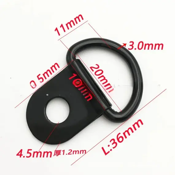 10Pcs D Rings Tie Down Anchors Ring Pull Hook Stainless Steel Lashing Ring Load Fit for Car Boat Cargo Trailer Vehicles RV Van