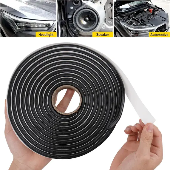 Butyl Rubber Glue Headlight Sealant Retrofit Reseal Hid Headlamps Taillight Shield Glue Tapes Car Door Seal Accessories