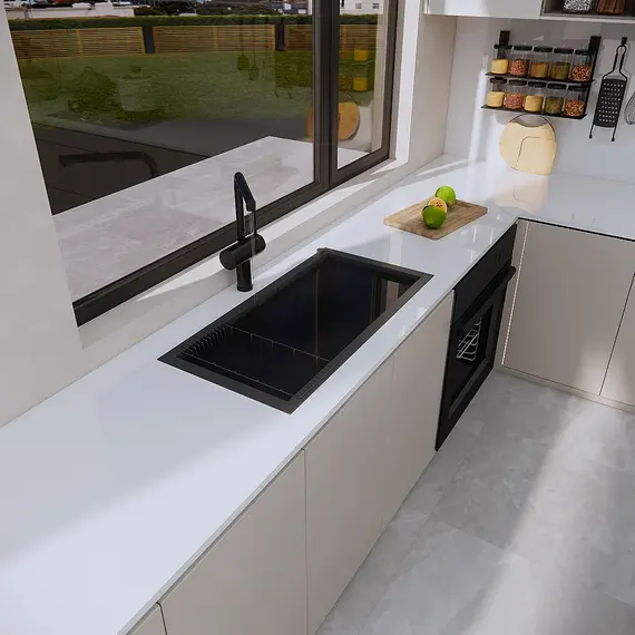 Glossy White Self-Adhesive Wallpaper Waterproof Oil-Proof PVC Cabinet Sticker Furniture Renovation Film for Kitchen