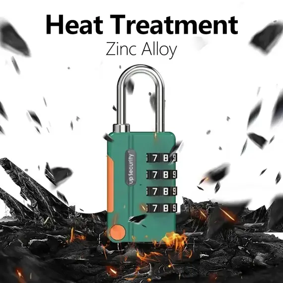 Anti-theft 4 Digit Combination Lock Customs Password Lock Suitcase Luggage Coded Lock Cabinet Lock Contrast Color Padlock