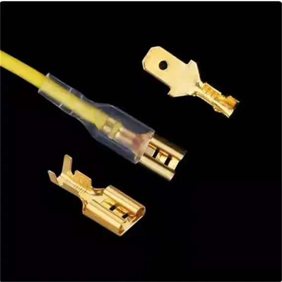 Wire Crimp Terminals Set 2.8/4.8/6.3mm Male Female Wire Spade Connectors with Insulated Sleeve Electrical Conector Box