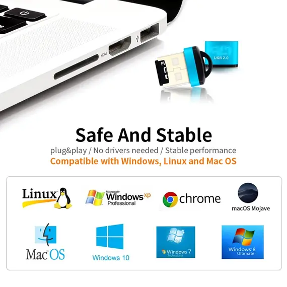 Mini USB Micro USB 2.0 High Speed Adapter SD/TF Memory Card Reader for Computer Desktop Laptop Notebooks cartridg Accessories