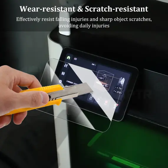 Screen Protector for Bambu Lab X2D X1 X1C H2D H2S H2C P2S Ultra-Thin and Invisible Anti-Fingerprint and Anti-Oil Stain Property