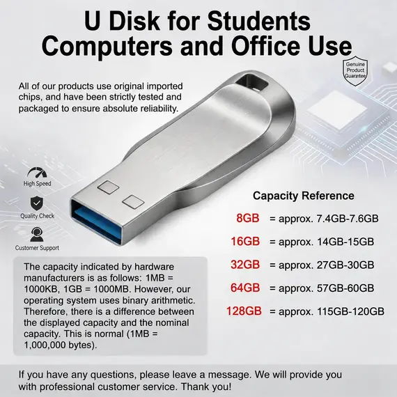 USB Flash Drive 128GB 64GB 32GB 16GB 3.0 High-Speed PenDrive 128GB 64GB USB Memory Stick 32GB 16GB USB Flash Drive