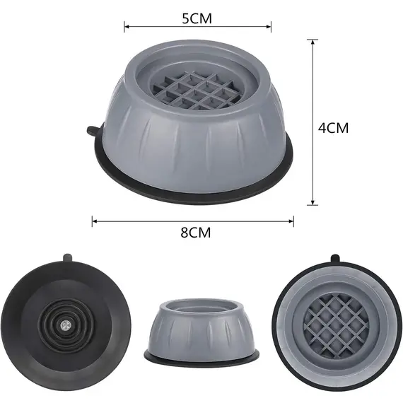 1/2/4PCS Anti Vibration Feet Pads Rubber Legs Slipstop Silent Skid Raiser Mat Washing Machine Support Dampers Stand Furniture