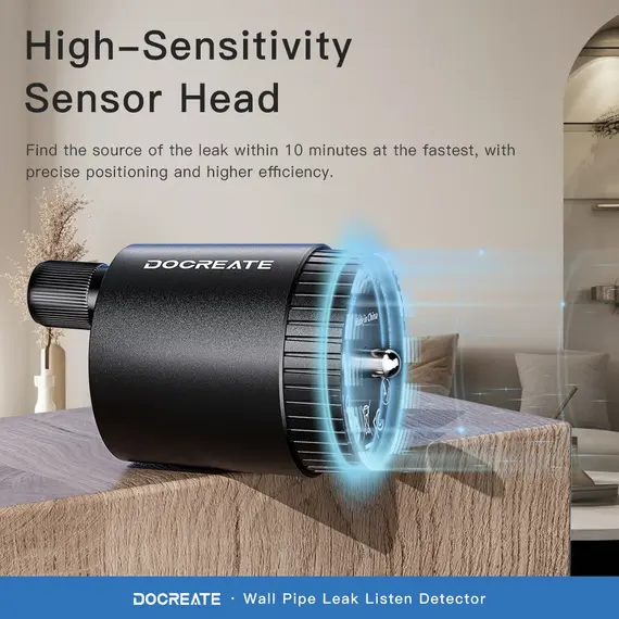 Water Leak Detector Multi-functional Sound Detector For Pipe Water Leak Suitable for leak detection of various construction pipe