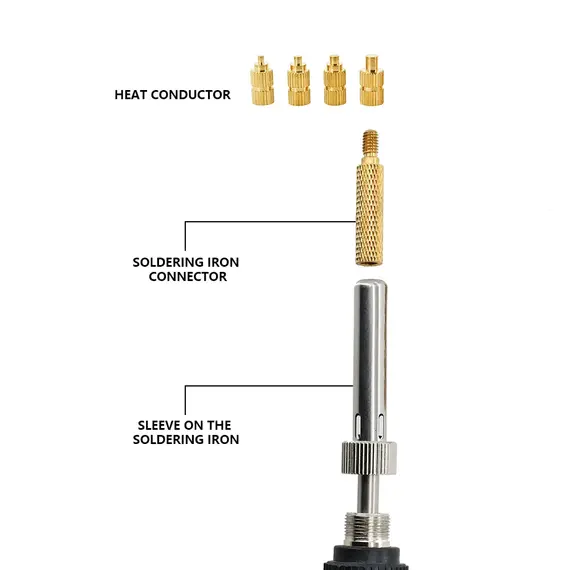 Heat Set Insert Soldering Iron Tip Tool Knurled Thread Insertion Plastic 3D Printer Hot Melt Nut Implant Machine Copper Nut