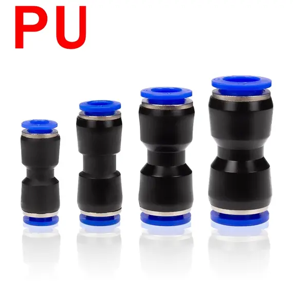 10PCS Pneumatic Fittings Quick Air Connector Hose Fitting Plastic PU PG 4mm 6mm 8mm 10mm 12mm Push Into Tube Pluglug