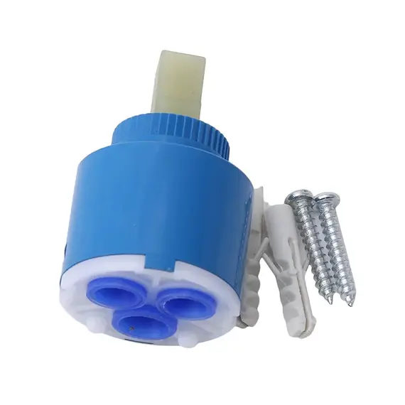 Ceramic Disc Cartridge Mixer Faucet Thermostatic Cartridge Faucet Disc Valve Pp Plastic Ceramic Cartridges For Mixer 35/40Mm