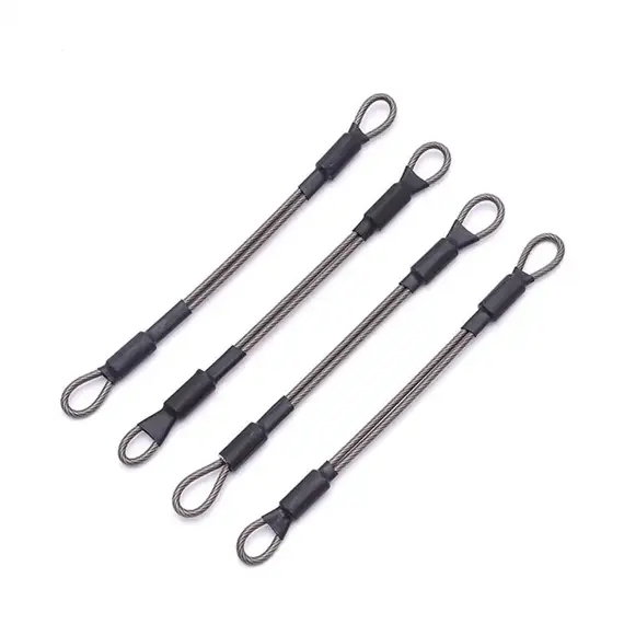 304 Stainless Steel Helmet Anti-theft Lock Rope Security For Motorcycle Helmet Protector Rope Line Helmet Strap Storage Ropes
