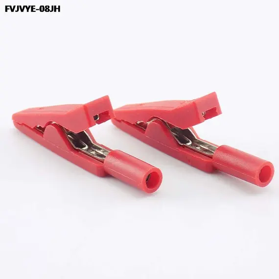 10A 20A 30A 50A Alligator Clip Crocodile Adapter 2MM 4MM Banana Plug Probe Clip for Multimeter Pen Test Lead Cable Insulated