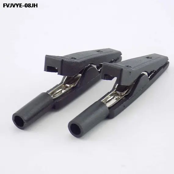 10A 20A 30A 50A Alligator Clip Crocodile Adapter 2MM 4MM Banana Plug Probe Clip for Multimeter Pen Test Lead Cable Insulated