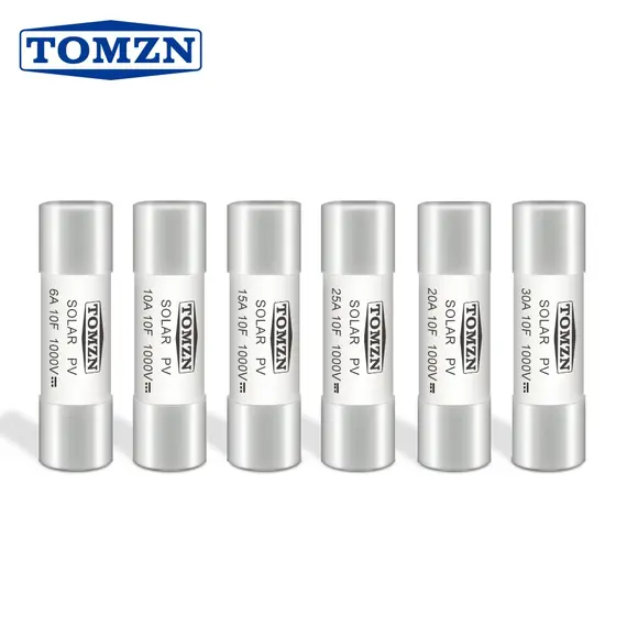 TOMZN Solar DC 1000V PV Fuse 3A 6A 10A 15A 16A 20A 25A 30A 32A High Voltage for Solar System Protection