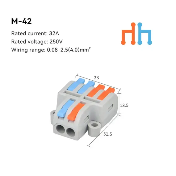 1/5/10 PCS Mini Fast Wiring Cable Connectors Universal Compact Splitter Electrical Conductors Push-in Home Terminal Block