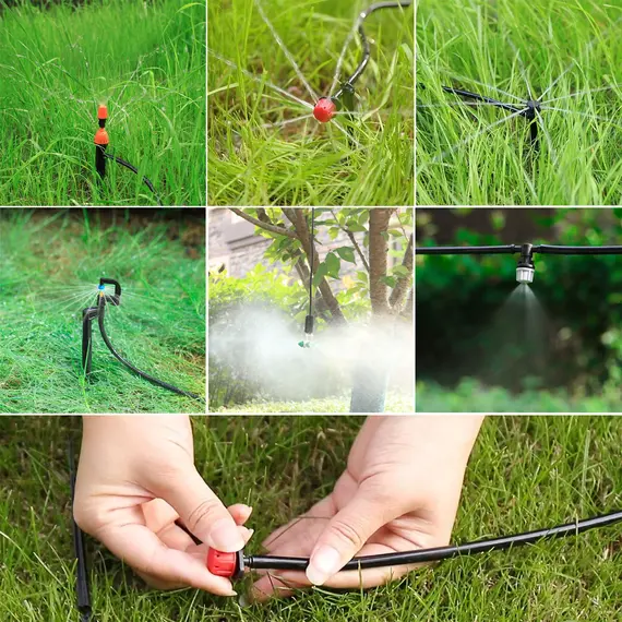 10 Meter 3/5mm 4/7mm 8/11mm PVC Hose Garden Watering Hose Drip Agriculture Irrigation Black Micro Irrigation Tubing Pipe Hose