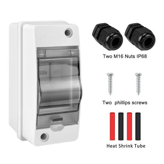 JOTTA MCB Circuit Breaker Waterproof Box, HT-2 Connector Junction Box 2 Way, Waterproof And Dust Proof Distribution Boxes