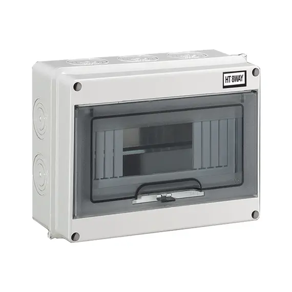 HT Series Junction Box 2/3/5/8/12/15/18/24 WAY PC Plastic Outdoor Electrical IP65 Waterproof Distribution Box Switch Box