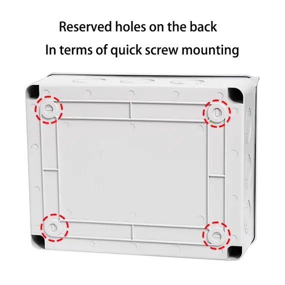 HT Series Junction Box 2/3/5/8/12/15/18/24 WAY PC Plastic Outdoor Electrical IP65 Waterproof Distribution Box Switch Box