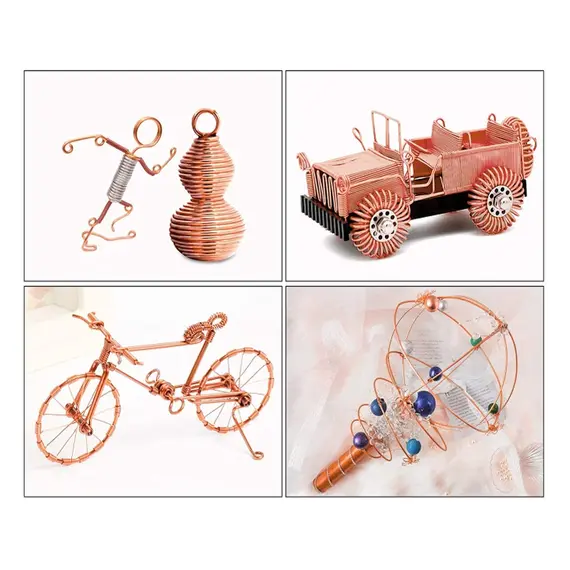 1/5/10M Copper Conductive Copper Wire Ultra-Fine Copper Wire Diameter 0.1-5mm Conductive Copper Wire Has Good Conductivity