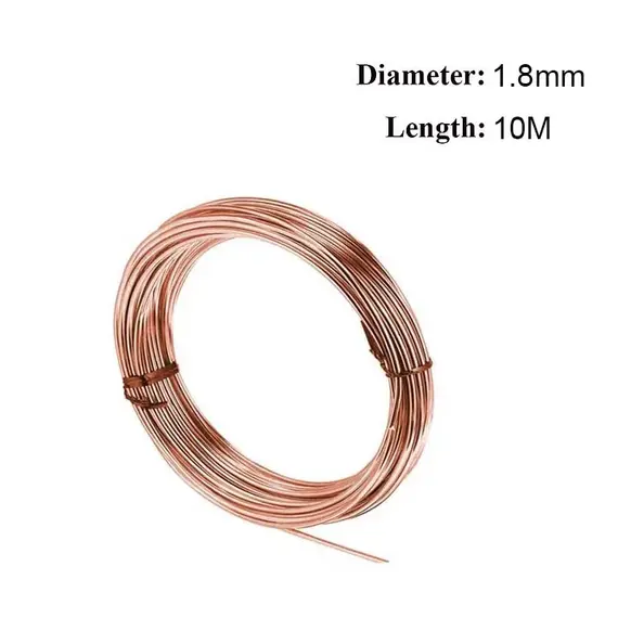 1/5/10M Copper Conductive Copper Wire Ultra-Fine Copper Wire Diameter 0.1-5mm Conductive Copper Wire Has Good Conductivity