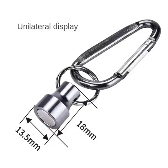 Carp Fishing Magnetic Tool Release Rack Fly Fishing Reel Net Release With Keychain Fishing Clip Magnetic Buckle Magnet Hook DIY