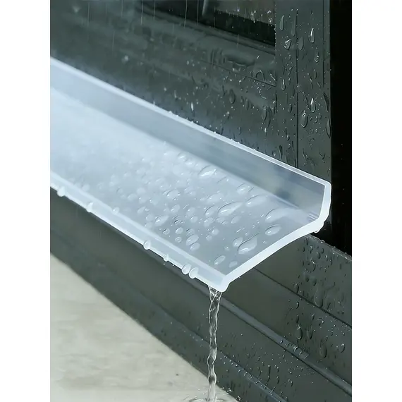 1-5M Window Transparent Water Blocking Bars Sliding Window Waterproof Bar Rainproof Water Backflow Sealing Strip Diversion Plate