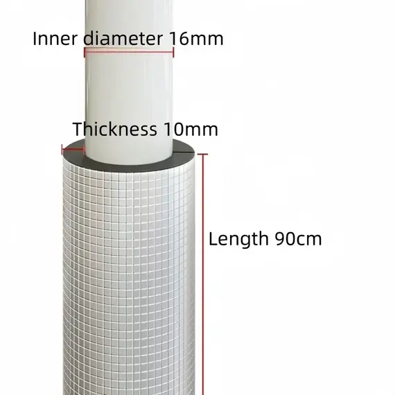 Self-adhesive Open-style Foam Pipe Insulation Sleeve Aluminum Foil Water Pipe Air Conditioning Insulation Inner Diameter 16-60mm