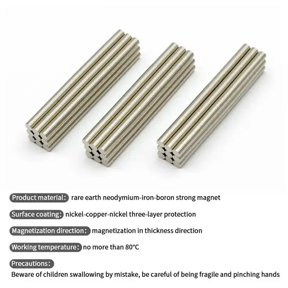 5x1mm Super Strong Neodymium Magnet N35 NdfeB Permanent Magnetic imanes Round Powerful Magnets Refrigerator
