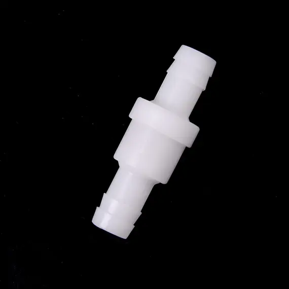 1Pcs White 4mm/6mm/8mm/10mm/12mm Plastic One Way Inline Check Valve Fuel Gas Liquid Water