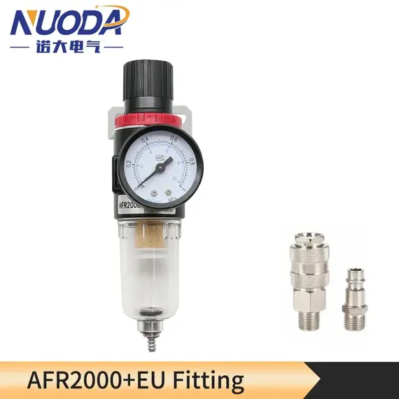 AFR-2000 Pneumatic Filter Air Treatment Unit Pressure Regulator Compressor Reducing Valve Oil Water Separation AFR2000 Gauge