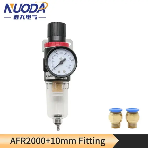 AFR-2000 Pneumatic Filter Air Treatment Unit Pressure Regulator Compressor Reducing Valve Oil Water Separation AFR2000 Gauge