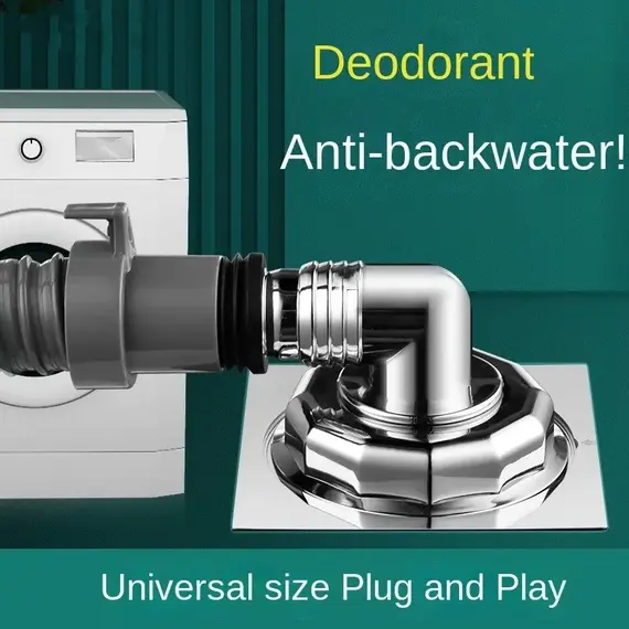 Washing Machine Floor Drain Joint Double Purpose Pipe Connector Dishwasher Universal Hose Adapter Disposer Trap Tool