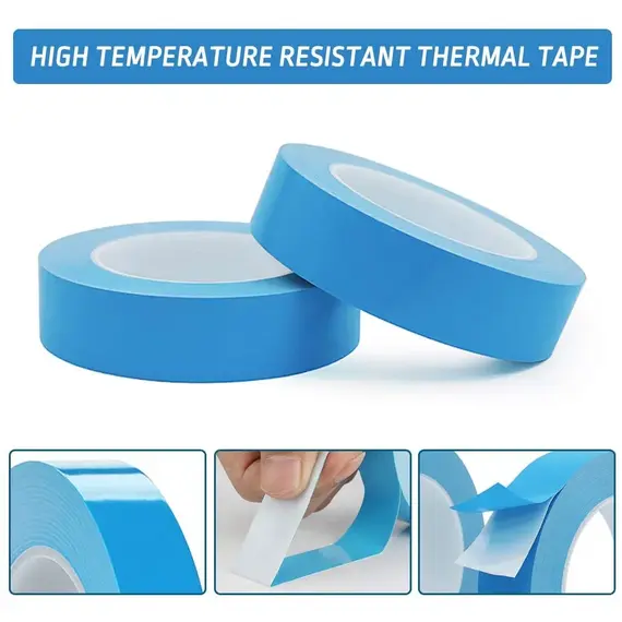 25meter 5mm 8mm 10mm 12mm 15mm Width Transfer Tape Double Side Thermal Conductive Adhesive Tape for Chip PCB LED Strip Heatsink