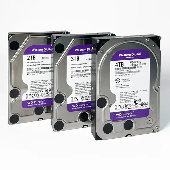 Western Digital 4TB 3TB 2TB 1TB WD Purple Surveillance Internal Hard Drive HDD - SATA 6 Gb/s, 64 MB Cache, 3.5"  1TB-WD10EJRX