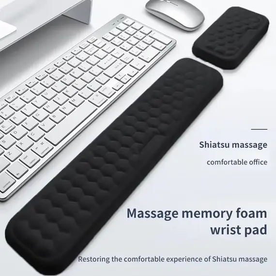Keyboard Mouse Wrist Rest Pad Memory Foam Hand Rest Support Support Ergonomic Wrist Cushion Pad Memory Foam For Notebook Laptops