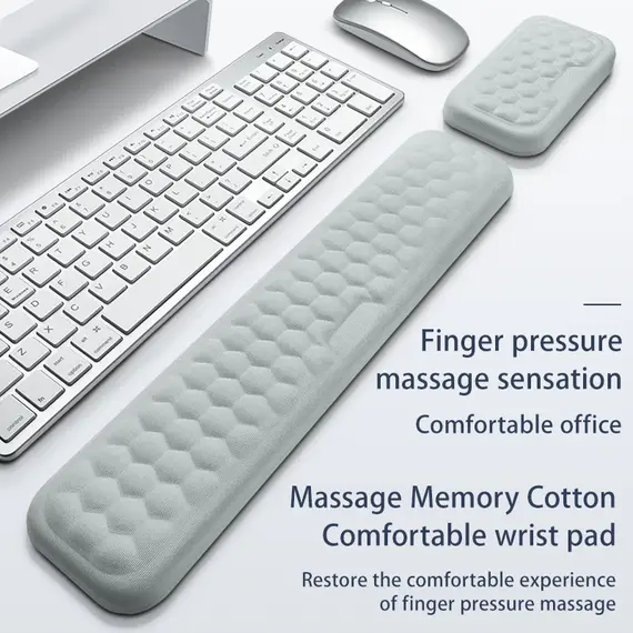 Keyboard Mouse Wrist Rest Pad Memory Foam Hand Rest Support Support Ergonomic Wrist Cushion Pad Memory Foam For Notebook Laptops