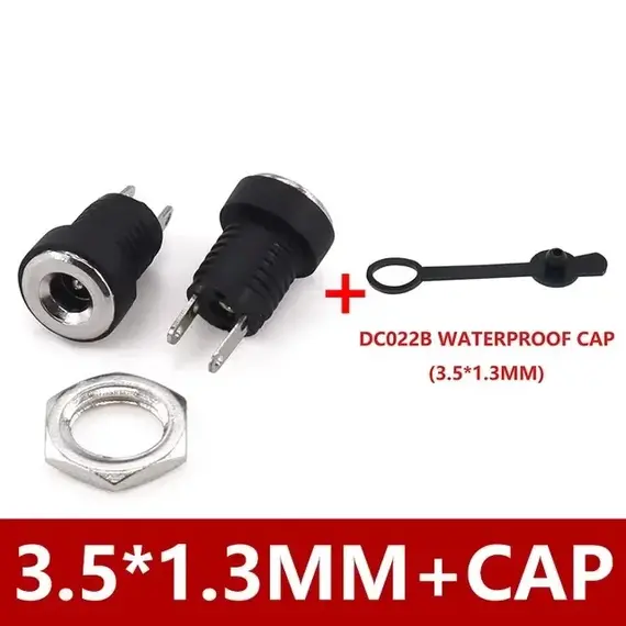 10/50PCS 5/10Pcs DC Power Supply Jack Socket Female Panel Mount Connector 5.5 2.1mm Plug Adapter 5.5x2.1 DC-022B