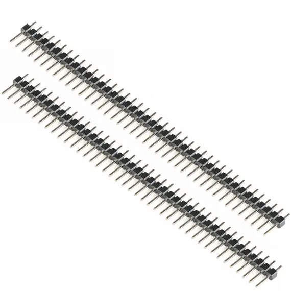 2.54mm Single Row Male PCB Board Pin Header Connector with Pin Header 2/3/4/5/6/8/10/12/20/40 Pins for Arduino