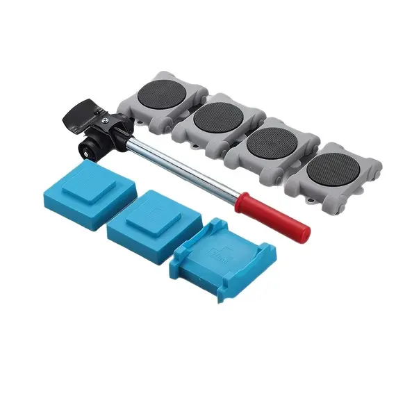 Heavy Duty Furniture Mover Set - 5/8pcs Multipurpose Roller Sliders for Effortless Lifting & Moving, Hardwood Floor Protector