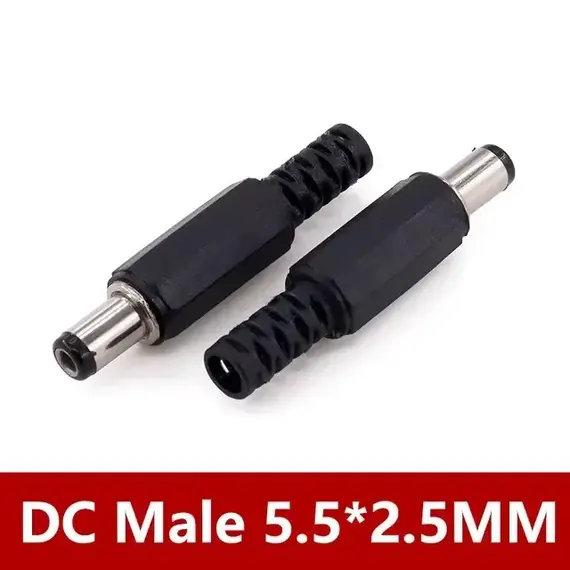 10/50PCS 5/10Pcs DC Power Supply Jack Socket Female Panel Mount Connector 5.5 2.1mm Plug Adapter 5.5x2.1 DC-022B