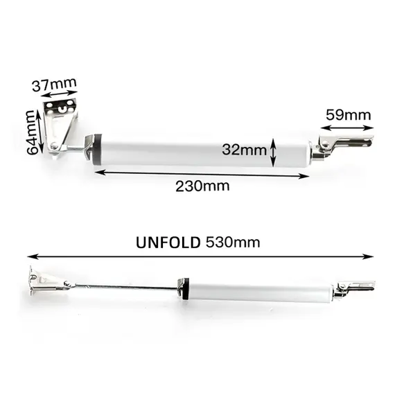 Automatic Door Soft Close 90 Degrees Within The Positioning Stop Buffer Adjustment,Door Closer Furniture Hardware