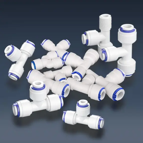 Fit for 1/4" 3/8" OD Tube Straight  Equal Reducer Connector Fitting Aquarium Reverse Osmosis RO Water Dispenser
