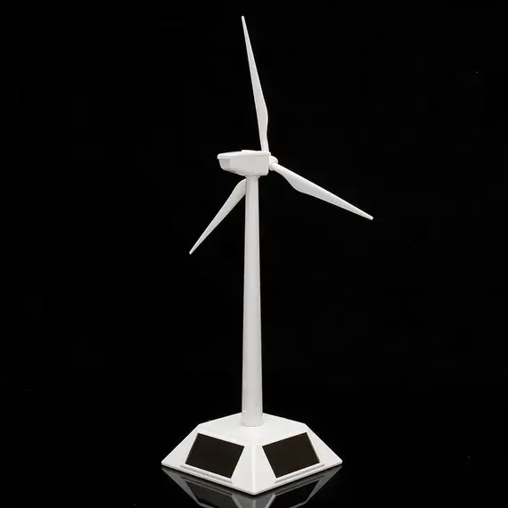 2 in 1 Solar Wind Generator Model Gift Exhibition Stand Windmill Educational Assembly Kit Desktop Decoration Power Generator