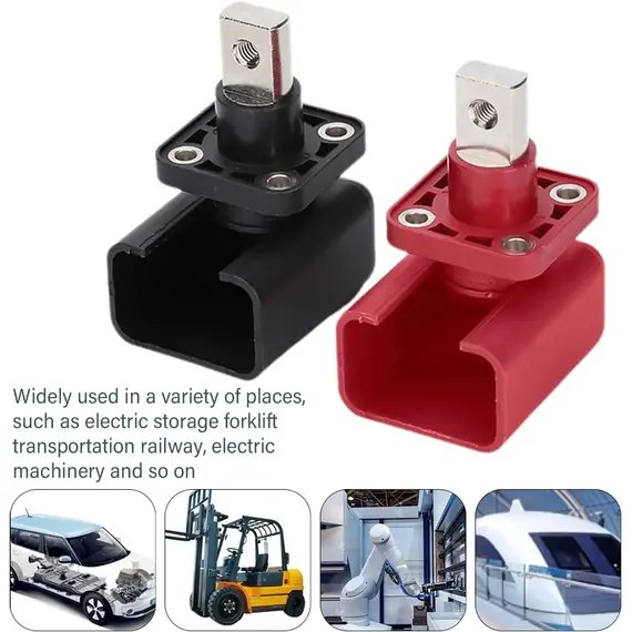 2pcs All Copper Lithium Battery Terminal Battery Connector Energy Storage Terminal High Current Copper Terminals