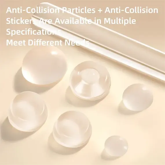 Household Anti-Collision Silicone Pads & Stickers - For Door Handles, Cabinet Doors, Door Backs, Walls & Refrigerator Doors