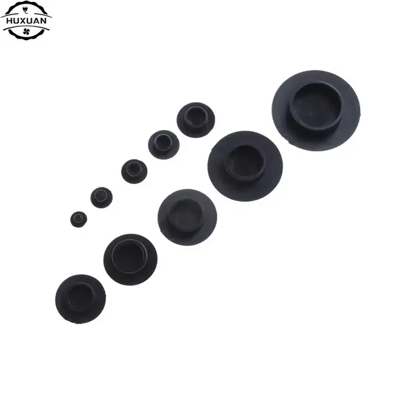 10PCS M5-24 Practical Black Hex Socket Fasteners Screws Covers Caps Allen Bolt Screw Nut Round Head Cover Cap Protector