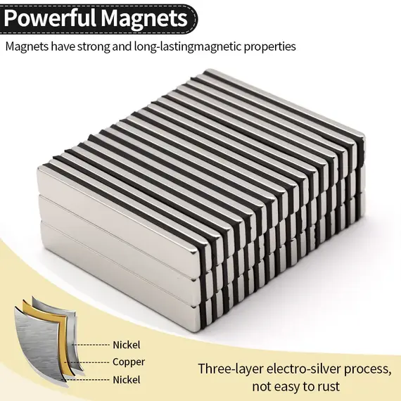 60x10x3mm Super Strong Neodymium Magnet N35 NdfeB Permanent Magnetic imanes Block Powerful Magnets Refrigerator