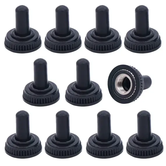 10pcs MTS-102 103 MTS-202 203 Toggle Switch 6A 125VAC On SPDT 6mm Mini Switch DPDT Off Waterproof Cap