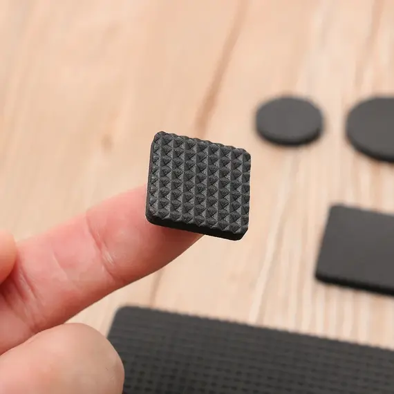 Rubber Pads For Chair Legs 1-24pcs Anti Slip Mat Bumper Damper Non-Slip Round Square Self Adhesive Table Feet Protector Hardware